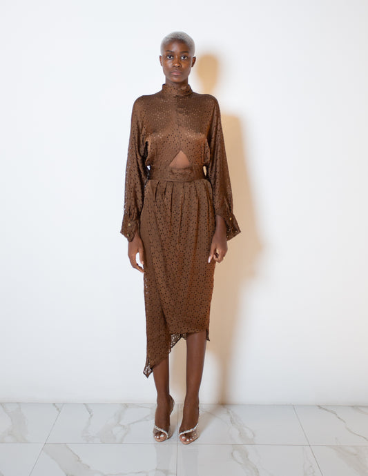 Robe Brune Élégance
